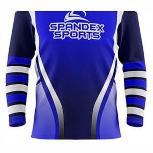 เสื้อฮอกกี้บอลแบบกำหนดเองพร้อมโลโก้สีที่กำหนดเอง ชื่อทีม-100% โพลีเอสเตอร์ ระบายอากาศได้ดี แห้งเร็ว - Product Image 5