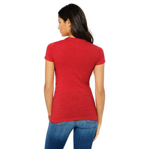 Airlume-Camiseta entallada para mujer, Camiseta de algodón peinado y anillo de 100% oz, longitud corporal más larga, 4,2 - Product Image 3
