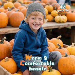 Bonnet en tricot unisexe minimaliste moderne, tissu commun, léger, chaud pour les voyages, tenues d'hiver élégantes, impression personnalisée - Product Image 5