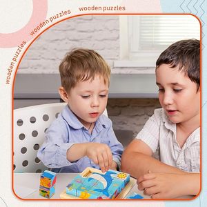Bán buôn 3D giáo dục 6-bên bằng gỗ Montessori trò chơi Cube câu đố trò chơi tốt nhất cho trẻ em - Product Image 6