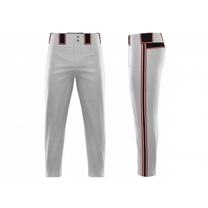 Pantalon de baseball de haute qualité pour hommes avec fermeture éclair bouton et poches conception de sublimation personnalisée vêtements de sport respirants à un prix - Product Image 4