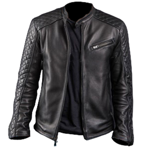 2023เสื้อแจ็กเก็ตกันน้ำสำหรับนักแข่งรถมอเตอร์ไซด์ของผู้ชายเสื้อกีฬาสีดำหนังแท้กันน้ำ - Product Image 4