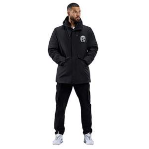 Mid Length Parka Jacket for Men and <b>Women</b> Windproof Insulated Winter Coat with Hood for Extreme Cold <b>Weather</b> - Product Image 6