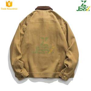 แจ็กเก็ตคาร์โก้ชายหญิงโพลีเอสเตอร์ดีทรอยต์ซอฟต์เชลล์มีซิปปิดระบายอากาศได้ดีดีไซน์บล็อกสีกันน้ำกันลม - Product Image 2