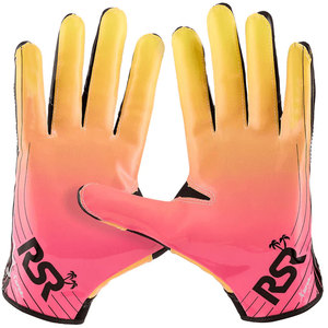 Nouveauté Gants de football américain avec paume adhérente OEM Gants de football rembourrés de haute qualité Fournisseur de joueurs de ligne Football américain - Product Image 2