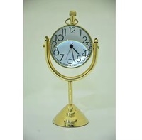Reloj de pie náutico de latón Art Deco de H.M.A Handicrafts, movimiento de cuarzo silencioso, fácil de leer, para decoración del hogar, oficina, cabaña, boda