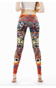 Mallas personalizadas con estampado de sublimación para mujer, leggings suaves de poliéster/licra, pantalones de yoga, medias de entrenamiento deportivo, venta al por mayor - Product Image 6
