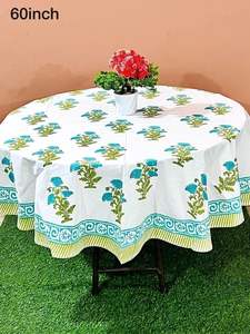 Nappes en coton imprimées sur mesure disponibles en 60 pouces de diamètre, idéales pour les magasins d'ameublement et adaptées à la revente - Product Image 5
