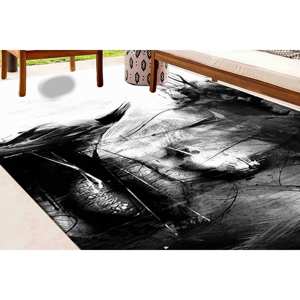 Tapis d'art abstrait pour femme : Tapis d'appoint moderne antidérapant, tapis en chenille - Product Image 4