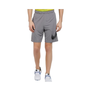 Pantalones cortos Cargo grises claros y ajustados con estilo para hombre, cierre de cintura elástica, tejido de lona no tejida teñido liso Formal - Product Image 2