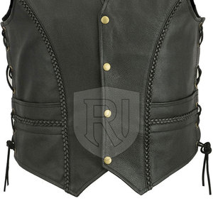 Chaleco de Cuero para Hombre de la Mejor Calidad, Transpirable, Informal, para Invierno, Hecho a Mano en Pakistán, Colores y Tallas Personalizables, ROMEO INDUSTRY - Product Image 4