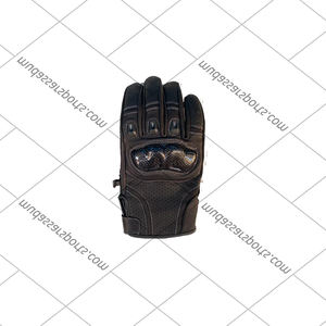 Gants de moto d'hiver en cuir premium, imperméables, compatibles écran tactile, avec protection des doigts et des phalanges, légers et extensibles, à boucle. - Product Image 2
