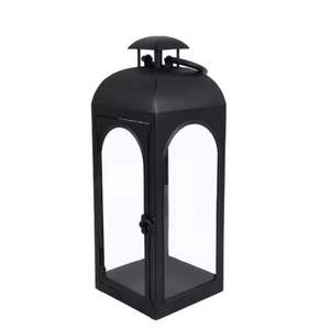 Lanterne décorative pour la maison, lanterne en acier inoxydable, porte-bougie - Product Image 6