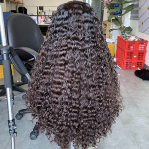 Extensions de cheveux humains vierges Remy vietnamiens doux et lisses birmans bouclés en vrac cheveux tissage perruques dentelle matière première trame unique - Product Image 1