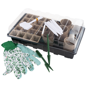 TG77610 Mini Greenhouse Kit with SURFACE CULTIVATION THORF CONTAINERS Biodegradable <b>Plastic</b> <b>Gloves</b> Rectangle Shape - Product Image 4