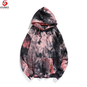 Sudadera con capucha para hombre Tie Dye Pullover Street Wear Logotipo personalizado Tallas grandes Hombro caído Hombres Sudadera con capucha Proveedor - Product Image 3