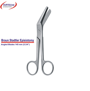 Nouveau Top Qualité Surtechs Stadtler Episiotomy Lames Angulaires 5.3/4 pouces Allemand En Acier Inoxydable Ciseaux Chirurgicaux - Product Image 2