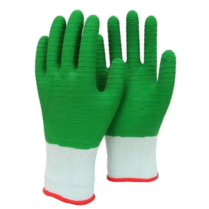 Gants de travail robustes personnalisés en latex enduit, paume antidérapante en latex gaufré, poignet élastique tricoté sans couture, pour le jardinage - Product Image 3