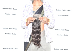 ผมดิบจากอินเดียเป็นลอนสำหรับต่อ100% ผมมนุษย์แบบธรรมชาติผมอินเดียบริสุทธิ์ - Product Image 6