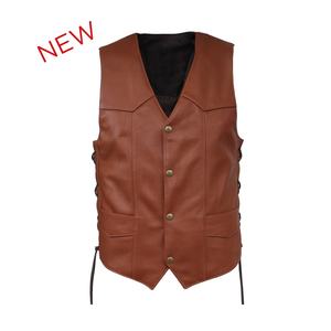 Gilet en cuir personnalisé pour hommes vêtements de motard homologués CE équipement de protection de haute qualité - Product Image 1