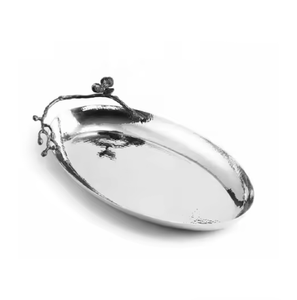 Plateau de service en aluminium plaqué or avec poignée pour la maison, le restaurant et l'hôtel. - Product Image 6