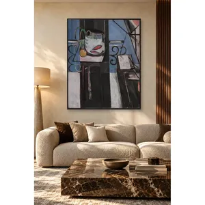 Impression sur toile Fida Matisse Poisson rouge et palette - Product Image 5