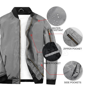 Vêtements chauds, vestes bomber pour hommes grande taille, dernier design, en polyester, vestes bomber pour hommes - Product Image 5
