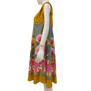 Robe d'été sans manches pour femme, respirante, à imprimé floral et modèle cape, 100% rayonne, douce et lisse - Product Image 5