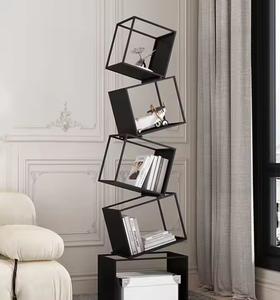 Organisateur d'étagère élégant en métal pour chambre à coucher et salon Support de rangement et étagère Combo avec style de support d'arbre - Product Image 2