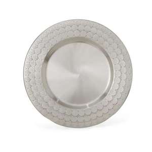 Nouveauté : Assiette de service chargeuse, vaisselle plaquée argent, bordure premium, vaisselle décorative de qualité supérieure, plats, assiettes - Product Image 5
