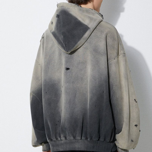 เสื้อมีฮู้ดสีจางลงแดดเสื้อผ้าแฟชั่นมีฮู้ดสีจางลง - Product Image 2