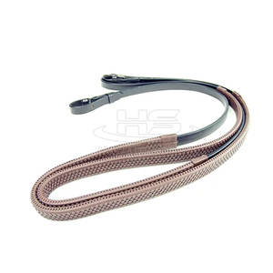 Rênes classiques de cheval en cuir réglables Rênes classiques de cheval en cuir en gros à vendre fabriquées à l'usine - Product Image 4