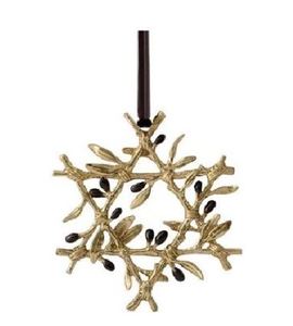 Adornos navideños colgantes de alto rendimiento de metal para decoración de paredes a granel, precio del proveedor indio, adornos navideños - Product Image 1