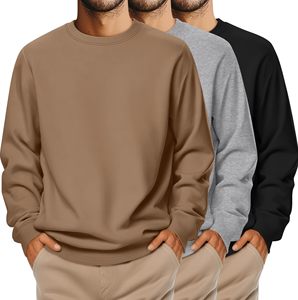Hot Sale Heavyweight Cotton Sweatshirt Crew Neck Graphic Sweatshirt Print <b>Men's</b> oversized Sweatshirts with custom logo - Product Image 1