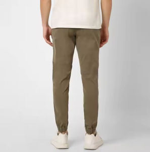 Pantalon de survêtement en toile épais pour homme, coupe décontractée, double taille, coupe ample, taille mi-haute, molleton épais, imperméable, respirant, évasé - Product Image 4