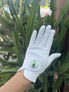 Gant de golf en cuir Cabretta de qualité supérieure avec drapeau américain, main gauche, performance patriotique, logo personnalisé OEM - Product Image 1