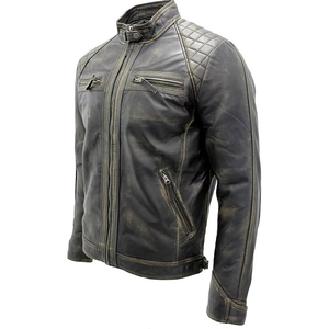 Chaqueta de Cuero Vacuno para Hombre, 100% Cuero, Mangas Completas, Nuevo Estilo, Chaquetas de Cuero Vacuno para Hombre, Uso en Invierno - Product Image 3