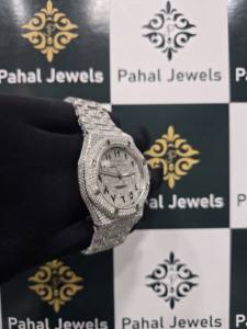 Montre de luxe en moissanite VVS, mouvement mécanique squelette glacé, cadran analogique, édition limitée, bracelet, testeur de diamant en gros, passe - Product Image 2