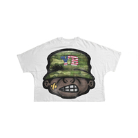 T-shirt personnalisé 100 % coton pour homme, coupe oversize et carrée, style hip-hop, ourlet ouvert, manches courtes, col rond, toile 300 GSM, motif original