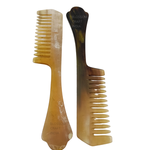 Peine para Cabello de Cuerno de Vaca Personalizado, Peine para Barba de Cuerno de Búfalo Hecho a Mano Ecológico al Precio Más Bajo de la India - Product Image 4