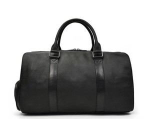 SAC DUFFLE EN CUIR DE QUALITÉ SUPÉRIEURE AVEC BANDOULIÈRE RÉGLABLE SAC DUFFLE EN CUIR WEEKENDER FAIT MAIN DE HAUTE QUALITÉ GRANDE CAPACITÉ - Product Image 1