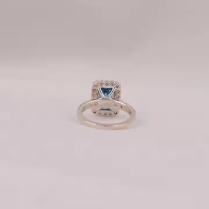 The All New Engagement <b>Ring</b> Diamond Natural Diamond <b>Rings</b> White Gold <b>Ring</b> With Certificate Sterling Silver Jewelry - Product Image 3