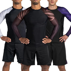 OEM Design Compression Mma Rash Guard bjj Rashguard custom Sublimated <b>Printed</b> Mens Rash Guard - Product Image 4