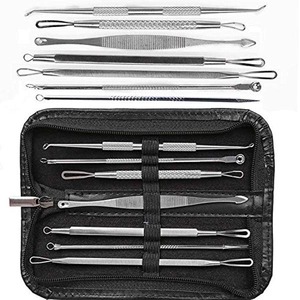 Belleza profesional 7PCS Blackhead Remover Tool Acero inoxidable Pimple Blemish Comedone Extractor Face Care Beauty Tool Set Kit - Product Image 6