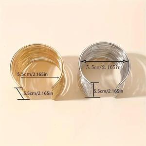 Chất Lượng Hàng Đầu Tốt Nhất Hoàn Thiện Brass Cuff <span class=keywords><strong>Bangle</strong></span> <span class=keywords><strong>Set</strong></span> Tùy Chỉnh Bán Buôn Thiết Kế Lạ Mắt Tốt Nhất Bán Lady <span class=keywords><strong>Bangle</strong></span> - Product Image 3