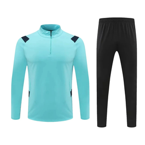 Survêtement d'entraînement d'équipe de football imprimé pour enfants Ensemble de veste de sport d'hiver écologique léger en polyester/coton - Product Image 5