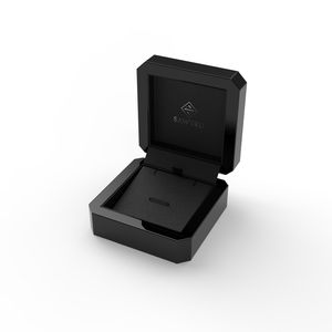 Siyah mat çentik astar özelleştirilebilir antik ahşap takı SABER sertifikası ile kolye kutusu kadın ahşap mücevher kutusu - Product Image 2