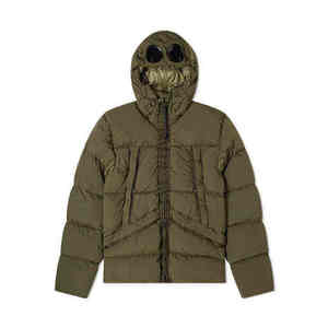 Custom Men Olive Green Hooded Puffer Jacket Heavyweight Winter Warm Windproof <b>Bubble</b> <b>Coat</b> Tactical Thick Outerwear Parka - Product Image 4