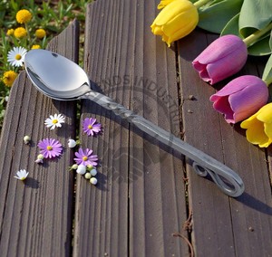 Juego de Cubiertos de Comedor Medievales Forjados a Mano, Juego de Cubiertos para Comer/Fiestas, Juego de Cubiertos con Acabado Pulido Espejo - Product Image 4