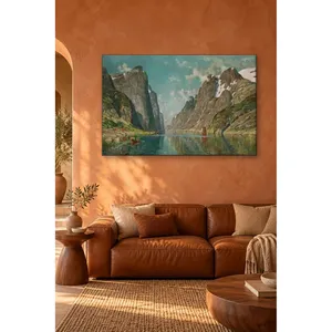 Impression sur toile du fjord norvégien de Fida Adelsteen Normann - Product Image 2